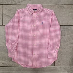 Oxford Pink Gingham Kids Shirt